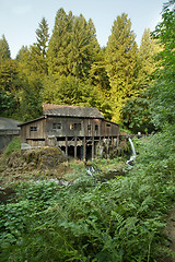 Image showing Historic Grist Mill along Cedar Creek Forest