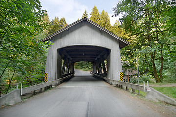 Image showing Covered Bridge over Cedar Creek in Washington