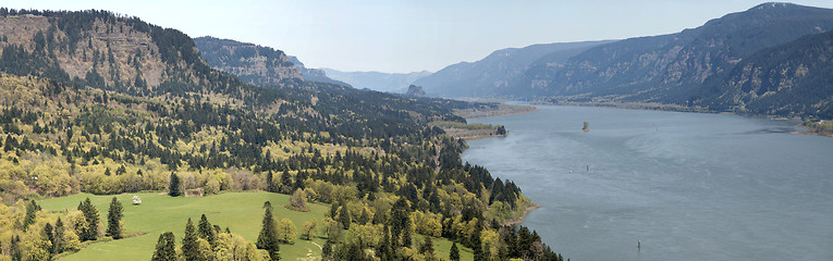 Image showing Columbia River Gorge Panorama