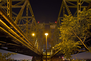 Image showing Under the Columbia River Crossing Interstate Bridge