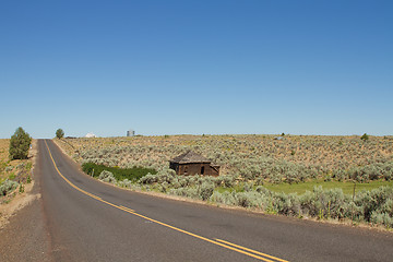 Image showing Desert Highway in Central Oregon