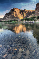 Image showing Sunrise Over John Day River