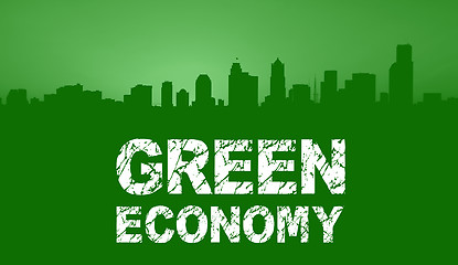 Image showing Green Economy City Skyline