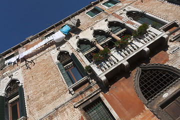 Image showing Laundry drying in Venice