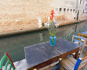 Image showing Bunch of flowers in Venice