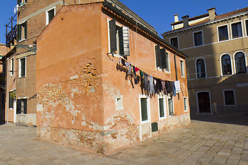 Image showing Laundry drying in Venice