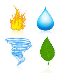 Image showing Four elements of nature