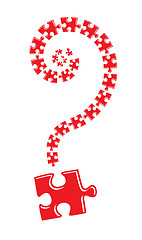 Image showing Question mark puzzle