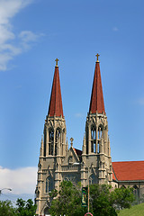 Image showing Two Church Towers