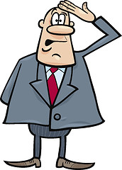 Image showing confused businessman