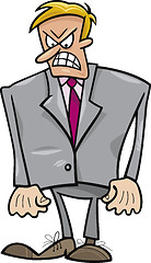 Image showing Angry businessman