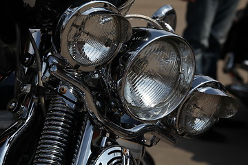 Image showing motorcycle headlights