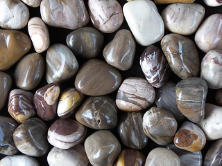 Image showing background group of brown stones