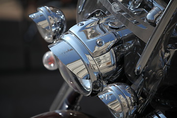 Image showing motorcycle headlights