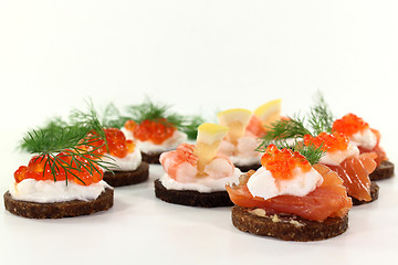 Image showing canapes