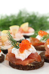 Image showing canapes