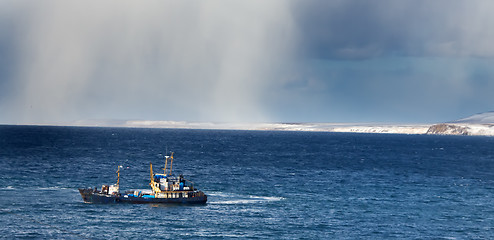 Image showing ship at open sea