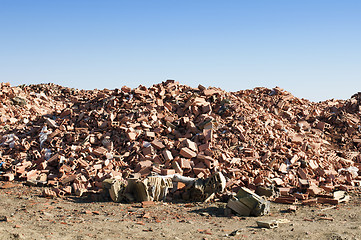 Image showing Landfill for disposal of construction waste