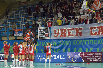 Image showing Thank for fans of Crvena Zvezda