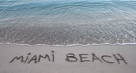 Image showing miami beach