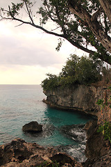 Image showing cliff and sea scape