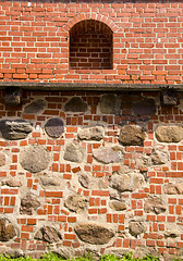 Image showing Architectural Vilnius defence wall background.