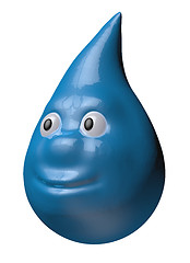 Image showing cartoon water drop 