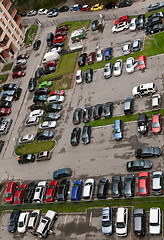 Image showing View of the parking lot with 16 floors.