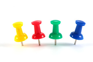 Image showing office color pushpins
