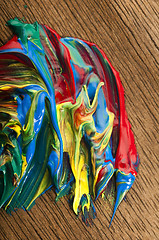 Image showing mixing paints. background 