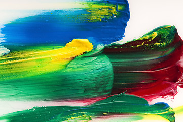 Image showing paints on the white paper