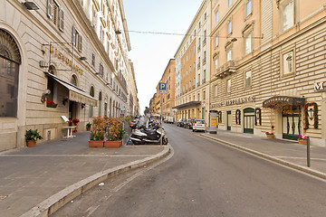 Image showing An empty street in Rome