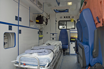 Image showing ambulance car interior