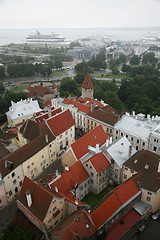 Image showing Estonia, Tallinn, Old Town. top view