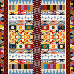 Image showing Ethnic carpet design