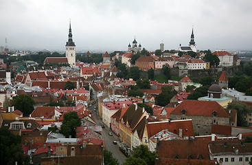 Image showing Estonia, Tallinn, Old Town. top view