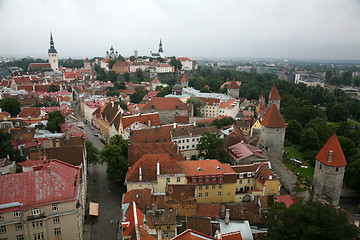 Image showing Estonia, Tallinn, Old Town. top view