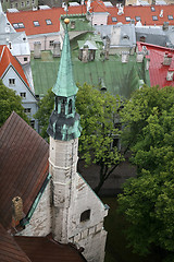 Image showing Estonia, Tallinn, Old Town. top view