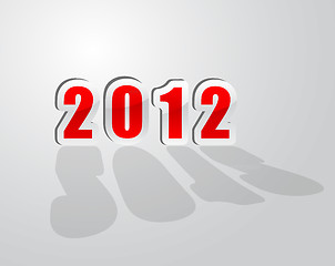 Image showing 2012 new year greetings in vector 