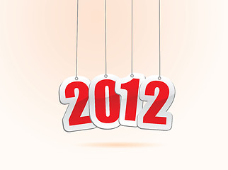 Image showing 2012 new year greetings in vector 