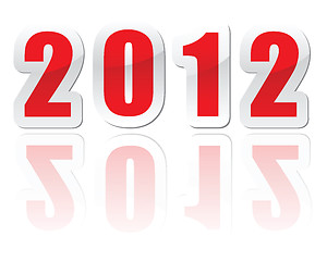 Image showing 2012 new year greetings in vector 