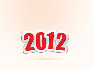 Image showing 2012 new year greetings in vector 