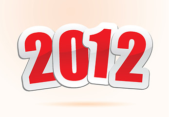 Image showing 2012 new year greetings in vector 