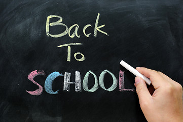 Image showing Chalkboard background 