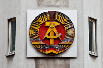 Image showing Hammer and Sickle Symbol of Communist