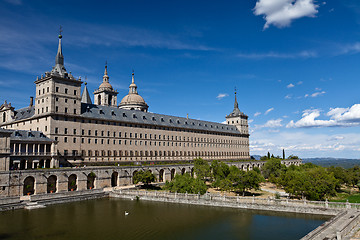 Image showing San Lorenzo de El Escorial Monastery , Spain on a Sunny Day