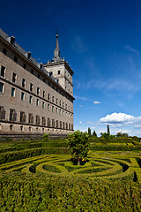 Image showing San Lorenzo de El Escorial Monastery , Spain on a Sunny Day