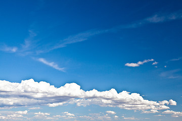 Image showing Blue Sky with White Clouds
