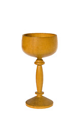 Image showing Carved wooden glass