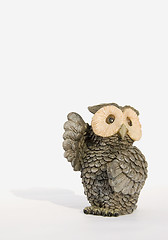 Image showing Souvenir owl with lifted wings 